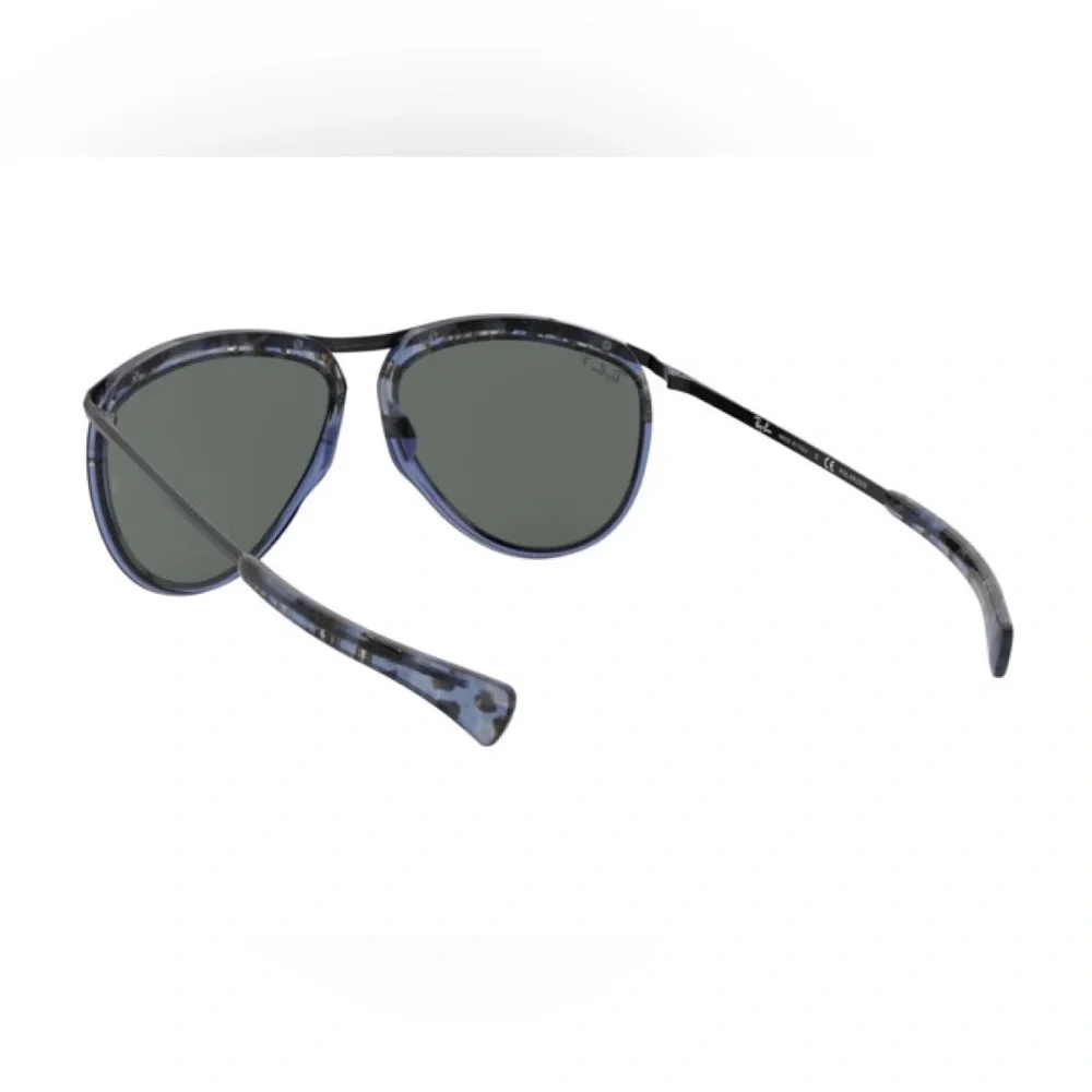 New Olympian Polarized Ray Ban Aviator RB 2219 (128802) Sunglasses 👩‍✈️ 💙